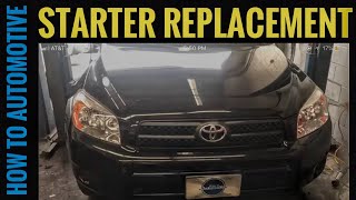 How To Replace The Starter On A Toyota RAV4 [upl. by Kronfeld]