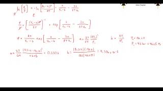 Thermodynamics Determining the Fugacity of a Pure Gas Using an Equation of State [upl. by Gerk]