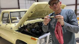 1979 Ford F150 Carburetor change part 1 [upl. by Eimam]