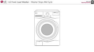 LG Front Load Washer Woes Troubleshooting MidCycle Stops and Solutions [upl. by Peppy]