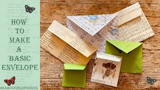 How to make envelopes  Beginners Guide for Making Ephemera for Junk Journals [upl. by Einapets60]