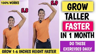 Grow Taller Fast In 1 Month  Boost Height With These Effective stretching Exercises  growtaller [upl. by Ecyaj]