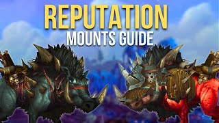 Easiest Draenor Reputation Mounts Guide WoW [upl. by Refynnej454]