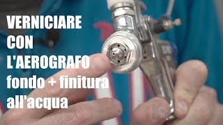 VERNICIARE A SPRUZZO PRODOTTI ALLACQUA  Falegnameria e Fai Da Te  Verniciare il legno [upl. by Moya]