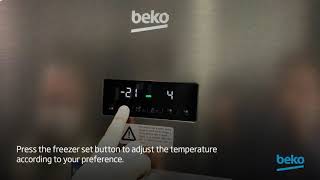 How to set the temperature of my freezer  by Beko [upl. by Balthasar]