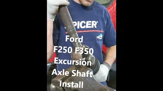 How To Install Axle shaft Vacuum And Dust Seal On Ford F250 F350 Excursion Superduty 19992004 [upl. by Adeirf]