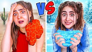 HOT VS COLD Slime Challenge [upl. by Jared]