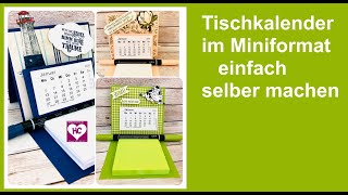 MiniTischkalender basteln [upl. by Bronny340]