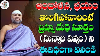 బ్రహ్మ మేధ సూక్తం సున్నాల పన్నం  Veda Sukthi 5  KP Rajasekhara Sarma  Devotional Tree [upl. by Langdon517]