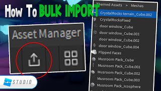 How To BULK IMPORT Meshes In Roblox Studio [upl. by Llednar897]