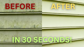 How to Clean Vinyl Siding  30 Second Cleaner Review [upl. by Collette]