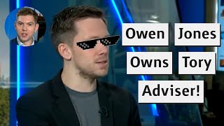 Owen Jones Owns Former Michael Gove Adviser Over Strikes [upl. by Minabe800]