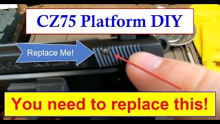 CZ75 Platform DIY  The MOST important part to upgrade  Firing Pin Retaining Pin Upgrade [upl. by Dimond]