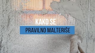 Kako se pravilno malteriše [upl. by Erlin949]