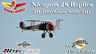 Seagull Models Nieuport 28 Replica Giant Scale ARF [upl. by Yxel]