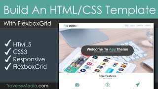 Build A Responsive HTML amp CSS Template With FlexboxGrid [upl. by Nevaeh]