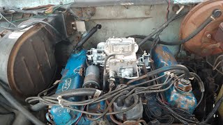 1974 F100 Carburetor Replacement [upl. by Sinnal]