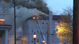 Apartment fire in Emmitsburg MD [upl. by Ardnuek]