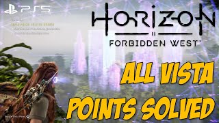 All Vista Point Solutions and Locations  Horizon Forbidden West [upl. by Aryek221]