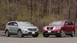 2013 Nissan Pathfinder vs 2013 Hyundai Santa Fe [upl. by Eecyak]