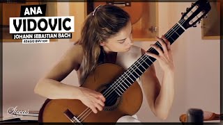 Ana Vidovic  The Adagio BWV 1001 by J S Bach  SiccasGuitars Konzertgitarre Klassische Gitarre [upl. by Sisile903]