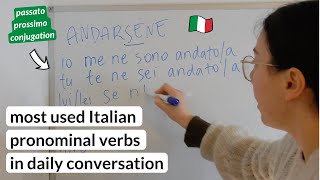 12 important Pronominal Verbs in Italian 🇮🇹Passato Prossimo Subtitles [upl. by Agnimod]