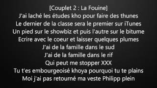 La Fouine ft Reda Taliani  Va Bene avec ParolesLyrics [upl. by Aivatan]