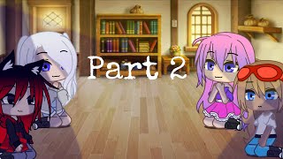 Fc university react to aphmau and aaron pt2Gacha club [upl. by Nerin]