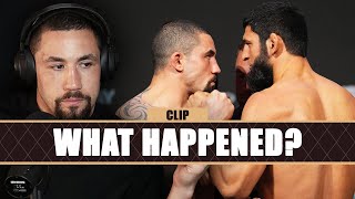 Rob Whittaker What REALLY Happened In My Fight With Khamzat Chimaev  MMArcade Clip [upl. by Atirres]