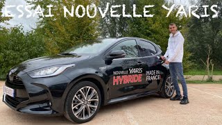 ESSAI NOUVELLE TOYOTA YARIS  Le top de lhybride Made in France [upl. by Ynnad108]