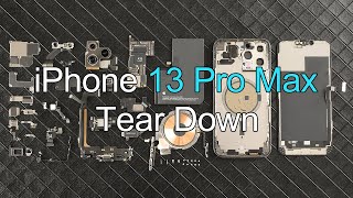 iPhone 13 Pro Max Tear Down  Better CPU And Camera Bigger Battery Smaller Notch Overall Improve [upl. by Charie]