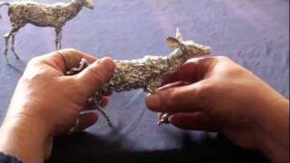 Tutorial  Alufolie modellieren Aluminiumfoil sculpturing Tin foil crafts [upl. by Ramburt983]