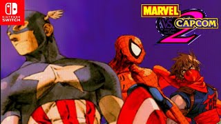 Marvel vs Capcom 2 New Age of Heroes Nintendo Switch  Online Battles 5 [upl. by Mukul]