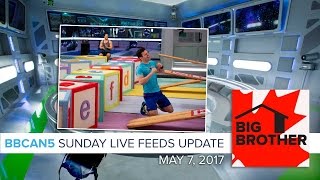 Big Brother Canada 5 Live Feeds Update  Sunday May 7 2017 [upl. by Arutek770]