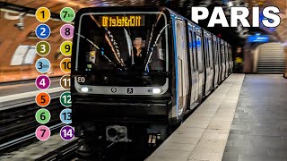 🇫🇷 Paris Metro  All the Lines 2025 4K [upl. by Tiffanle]