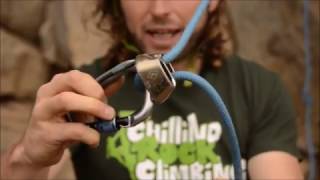 How to clip an ATC belay device to rope and harness [upl. by Griffith129]