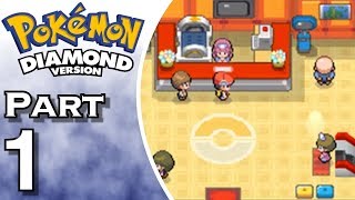 Lets Play Pokemon Diamond  Gameplay  Walkthrough  Part 1 [upl. by Dawson]