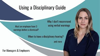 What type of disciplinary action to take  Using a guide [upl. by Ellainad]