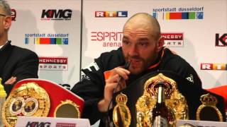 WLADIMIR KLITSCHKO v TYSON FURY  FULL POST FIGHT PRESS CONFERENCE  FROM DUSSELDORF GERMANY [upl. by Elin]