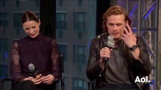 HD Live Interview for AOL  Caitriona Balfe Sam Heughan amp Tobias Menzies [upl. by Brnaby]