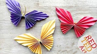 Easy Paper Butterfly Origami  Cute amp Easy Butterfly DIY  Origami for Beginners [upl. by Nahgem]