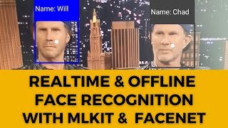 Realtime and offline Face Recognition app using Google ML Kit FaceNet  ML iOS app [upl. by Oirasor]