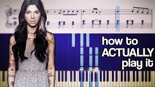 A Thousand Years  Christina Perri  Piano Tutorial How its played in the original song [upl. by Sadirah]