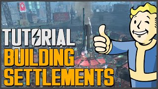 Fallout 4 How to Build Settlements The Basics Super Easy Tutorial Guide [upl. by Erodavlas]