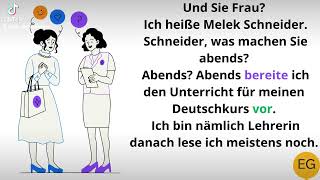 Trennbare Verben vorbereitenDeutsch Lernen mit dialogen A1 A2  Deutsch lernen for Anfängrer [upl. by Midian]