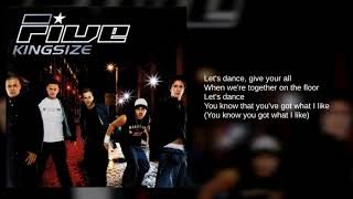 Five 01 Lets Dance Lyrics [upl. by Saitam]