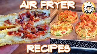 CHEESY BACON TOAST amp FRITTATA MUFFINS AIR FRYER RECIPES 2  KUSINERONG ARKITEKTO ft OSTER [upl. by Daffie]