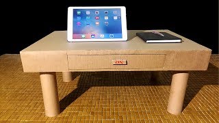 How To Make Desk Organizer Or Drawers From Cardboard [upl. by Eiresed593]