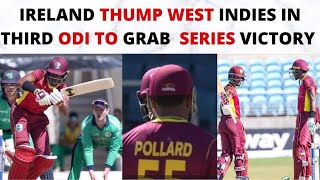 West Indies vs Ireland third ODI plus series recap congrats to Ireland [upl. by Eednahs]