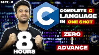 Complete C Language in One Shot  Part 2  100 Questions  Notes collegewallah [upl. by Robby686]